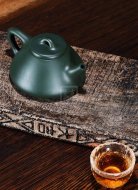 《石瓢》民国绿紫砂茶壶石瓢全手工实力派名家宜兴原矿紫砂喝茶壶