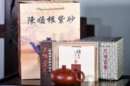 《扁西施》宜兴紫砂壶全手工茶壶朱泥大红袍料西施