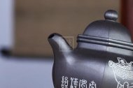 《六方掇球》宜兴紫砂壶掇球纯手工黑料掇球泡茶壶