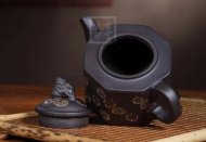 《绞泥八方狮球》宜兴紫砂壶全手工茶壶石黄泥狮球