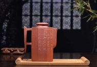《八卦》宜兴高级工艺美术师手工紫砂壶清水泥料茶壶茶具