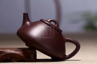 《子冶石瓢》紫砂壶宜兴实力派名家手工泡茶壶石瓢茶具紫泥茶壶