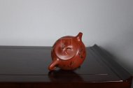《刻绘石瓢》宜兴工艺美术师工紫砂壶家藏大红袍石瓢