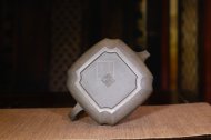 《四方抽角石瓢》经典紫砂壶抽角宜兴全手工高级工艺美术师泡茶壶茶具蟹壳青段泥