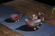 《多子多福》宜兴紫砂壶高级工艺美术师纯手工底槽青中壶茶具泡茶壶创新壶
