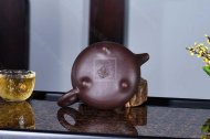 《矮石瓢》纯手工石瓢紫砂壶高级工艺美术师全手工宜兴红砂紫泥茶壶花器