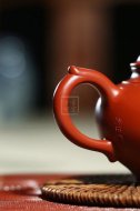 《山水笑樱（泥绘）》宜兴紫砂壶工艺美术师茶具顶级大红袍笑樱
