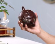 泥绘-石瓢壶