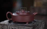 《周盘》宜兴紫砂壶实力派名家手工紫泥周盘茶具茶壶