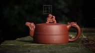 《金龙出海》宜兴紫砂壶作品全手工底槽青