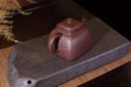 《墩方》宜兴紫砂壶工艺美术师纯手工紫泥汉方茶壶紫砂茶具