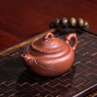 《佛肚竹》宜兴紫砂壶茶壶工艺美术师手工清水泥