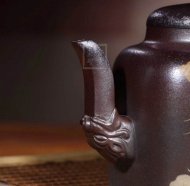 《柴烧龙腾盛世》宜兴紫砂壶宫灯高级工艺美术师手工黄龙山底槽青壶家用高级工艺美术师茶壶套装精品