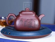 《混方壶》宜兴紫砂壶高级工艺美术师纯手工全紫茄泥方器泡茶壶茶具