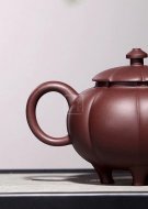 《一言九鼎》优质紫红泥清全手工周国芳老师作品收藏精品