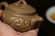 《仿古如意》宜兴紫砂壶助理工艺美术师手工顶级蟹壳青茶壶泡茶具仿古如意