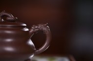 《三足环龙》经典紫砂壶环龙三足宜兴全手工助理工艺美术师泡茶壶茶具紫泥