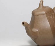 《六方茄瓜》段泥纯手工工艺美术师宜兴紫砂壶茶具茶壶