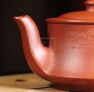 《曲壶》宜兴紫砂壶工艺美术师手工大红袍曲壶茶壶茶具