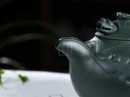 《云龙》宜兴紫砂壶高级工艺美术师手工民国绿泡茶壶鱼化龙茶具