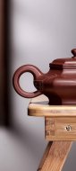 《六方舒扁壶》宜兴底槽青紫砂壶纯手工茶壶茶具