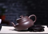 《金砂纳福》紫泥紫砂茶壶全手工工艺美术师宜兴原矿紫砂喝茶壶