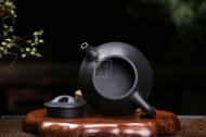 《景舟石瓢》宜兴紫砂壶助理工艺美术师手工黑料石瓢茶壶茶具