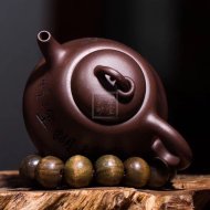 《葫芦》宜兴助理工艺美术师手工紫砂壶茶壶具紫泥葫芦