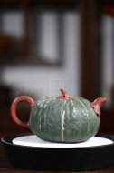 《南瓜》宜兴紫砂壶工艺美术师手工茶壶茶具紫泥绿泥南瓜