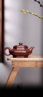 《六方舒扁壶》宜兴底槽青紫砂壶纯手工茶壶茶具
