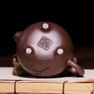 《感恩》宜兴紫砂壶名家紫泥助理工艺美术师手工功夫茶壶茶具
