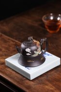 《龙凤呈祥》宜兴紫砂壶高级工艺美术师手工茶壶茶具稀有是黄泥创新壶