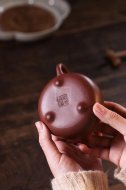 《三足乳丁》宜兴紫砂茶壶实力派名家保真纯手工紫泥乳鼎