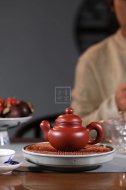 《大度》宜兴紫砂壶工艺美术师原矿掇球紫砂茶具大红袍壶