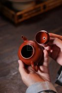 《梨形》宜兴紫砂壶实力派名家纯手工朱泥泡茶壶梨形茶具