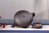 《金枝玉叶》宜兴名家工艺美术师全手工石黄泥紫砂壶家用功夫茶具套装