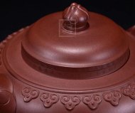 《云肩如意》紫砂壶全手工云肩如意茶壶老师底槽青壶