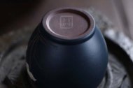 《主人杯泥绘堆绘紫砂杯》宜兴正品紫砂壶名家作品全手工紫泥外粉绿泥精品