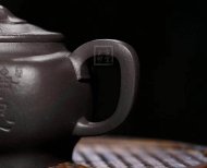 《静思》纯手工紫砂壶工艺美术师全手工宜兴金降破还原烧茶壶名家花器