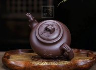 《报春》宜兴助理工艺美术师手工紫砂壶紫泥料茶壶报春茶具