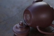 《笠帽》宜兴紫砂壶纯手工紫泥宫灯180cc