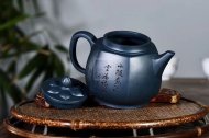 《六方菱花》经典器型紫砂天青泥古朴典雅