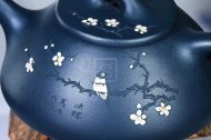 《石瓢》宜兴紫砂壶实力派名家手工刻绘天青泥石瓢泡茶壶具