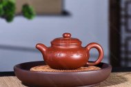 《仿古》宜兴紫砂壶朱泥大红袍仿古高级工艺美术师手工茶壶茶具