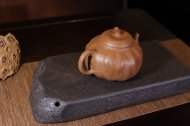《矮荷韵》宜兴紫砂壶工艺美术师手工段泥紫砂壶茶具
