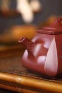 《抽角石瓢》宜兴紫砂壶全手工茶壶底槽青石瓢