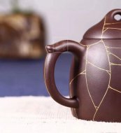 《金丝秦权》宜兴紫砂壶工艺美术师手工紫泥泡茶壶秦权茶具