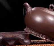 《叶下塘秋》宜兴工艺美术师手工紫砂壶茶壶老师制紫泥