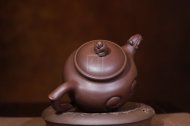 《福猴》宜兴紫砂工艺美术师手工紫泥泡茶壶套壶