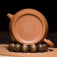 《平盖德钟》紫砂壶宜兴名家助理工艺美术师纯手工彩段德钟家用泡茶壶